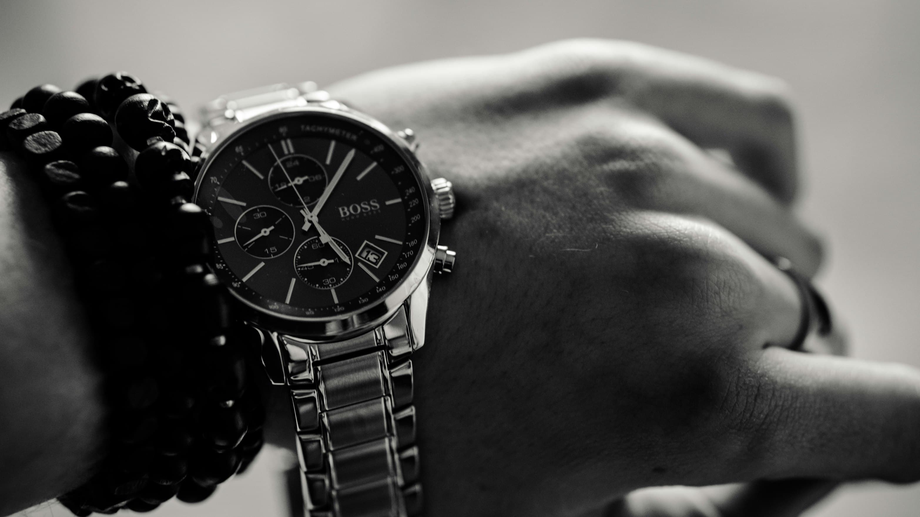 Person wearing a premium watch
